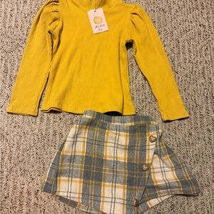 Yellow and Gray Kids Matching Set